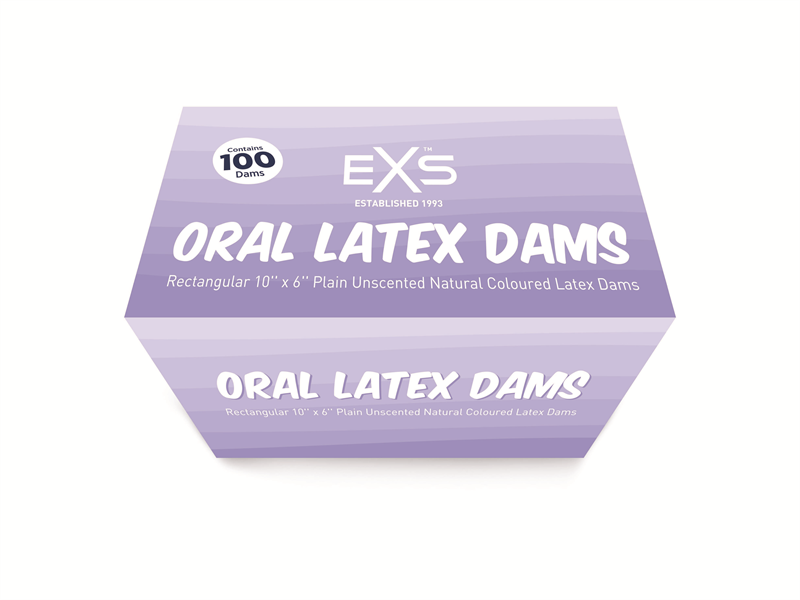 Exs Barreras De Látex Oral Dam 100 Pcs Sensitex Healthcare